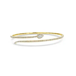 Diamond Snake Bangle