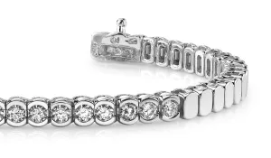 Diamond Tears Diamond Bracelet with 3.00 ct.(finished) 4.0mm