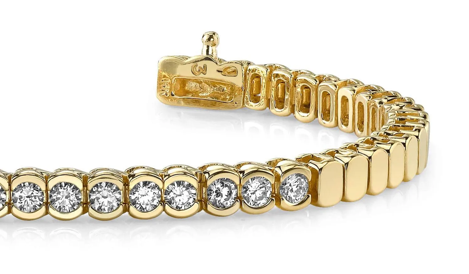 Diamond Tears Diamond Bracelet with 3.00 ct.(finished) 4.0mm
