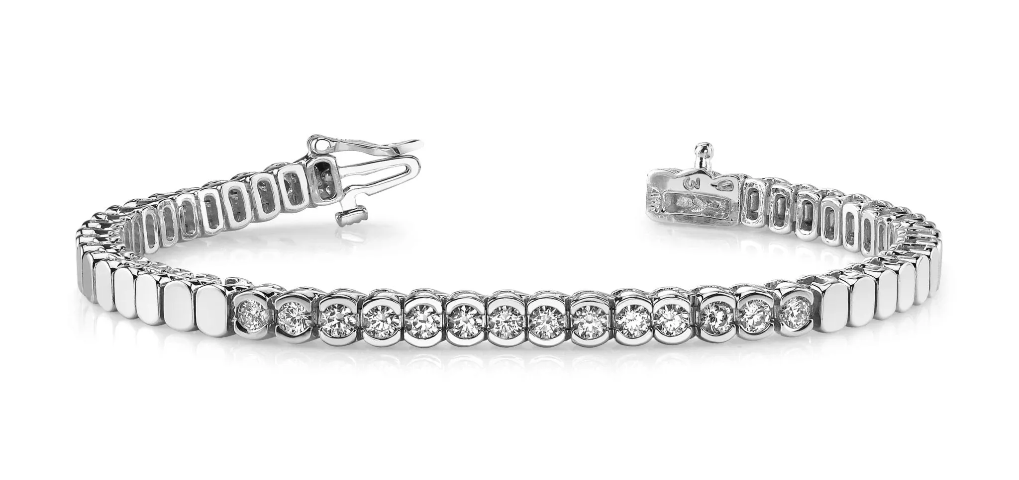 Diamond Tears Diamond Bracelet with 3.00 ct.(finished) 4.0mm