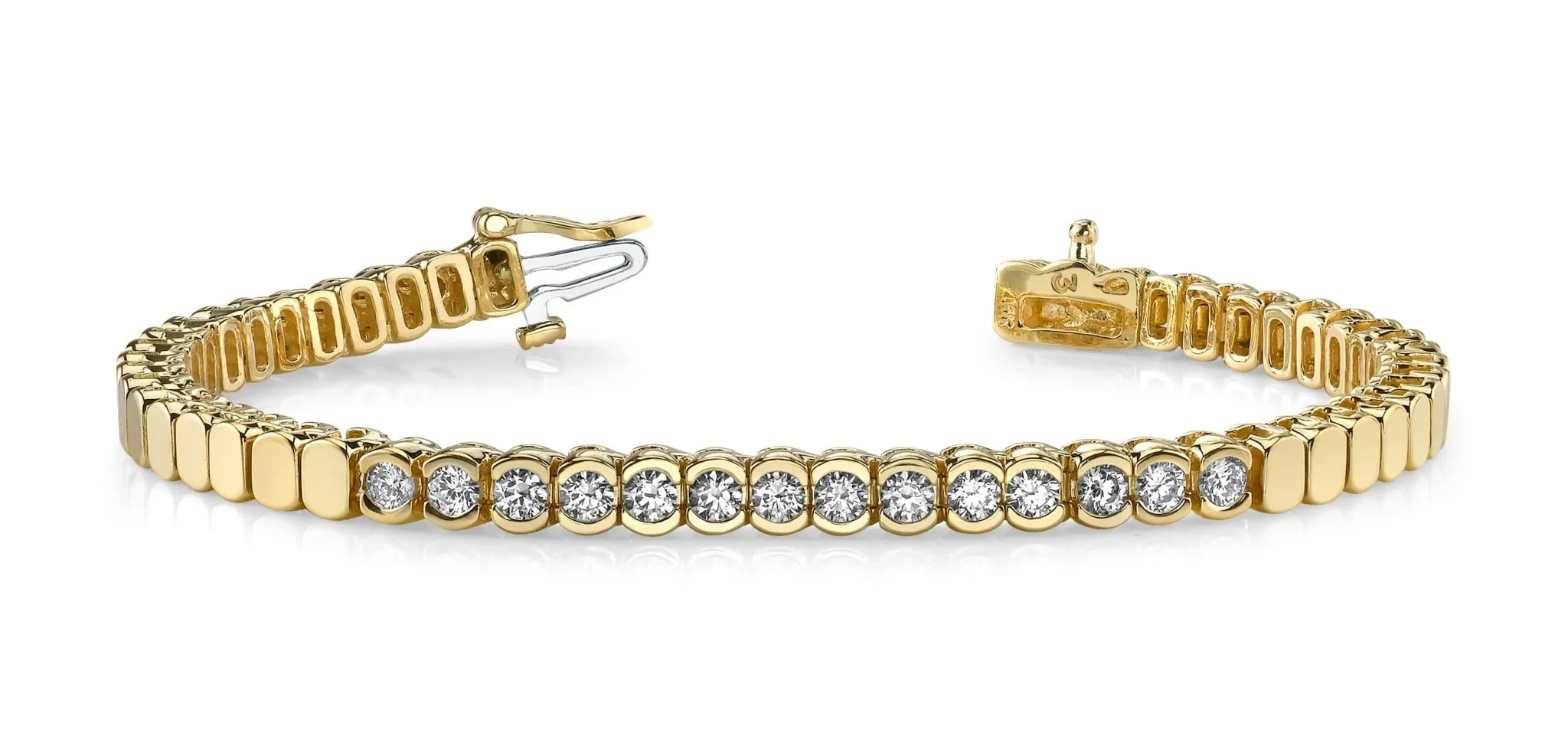 Diamond Tears Diamond Bracelet with 3.00 ct.(finished) 4.0mm