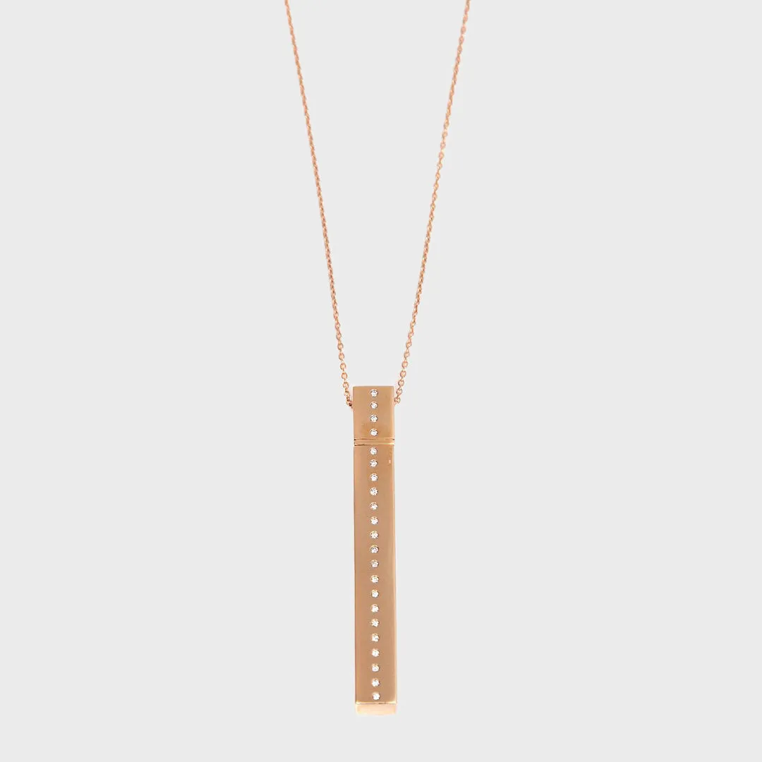 DIANE KORDAS | GOLD AND DIAMOND PERFUME BOTTLE NECKLACE