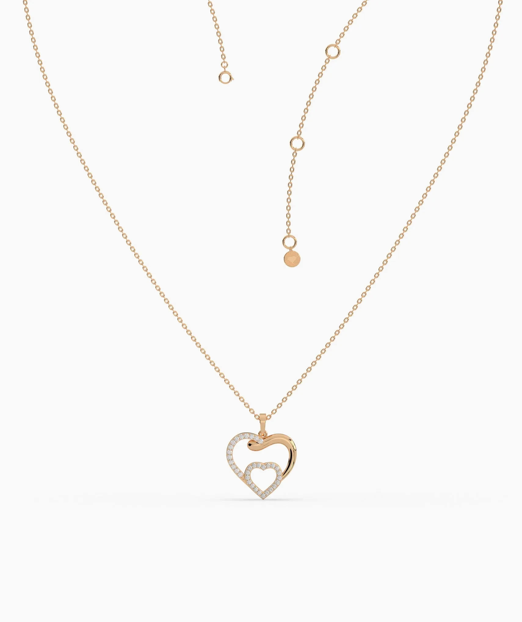 Double Heart Necklace