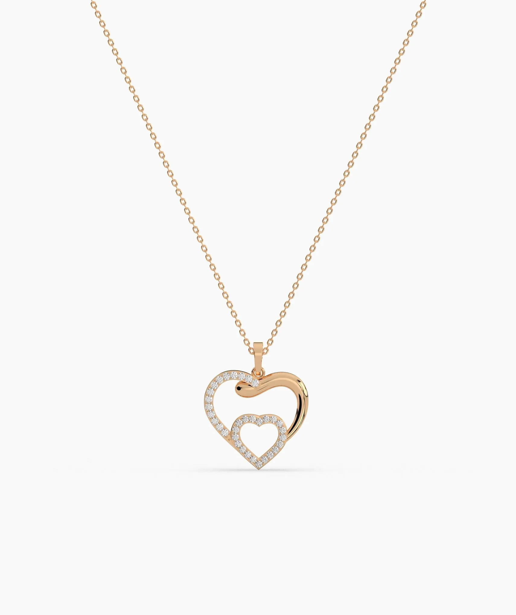 Double Heart Necklace