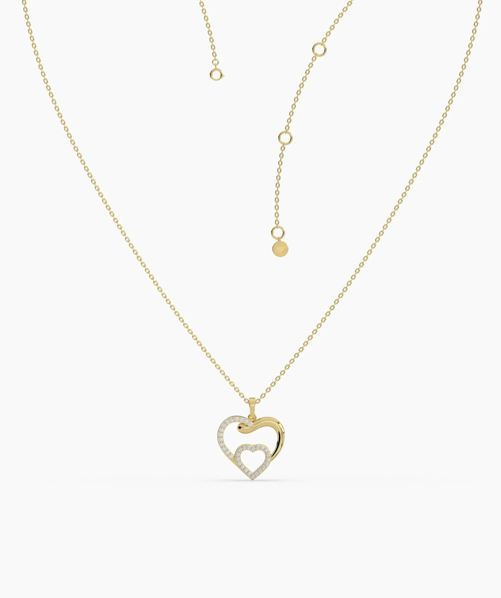 Double Heart Necklace