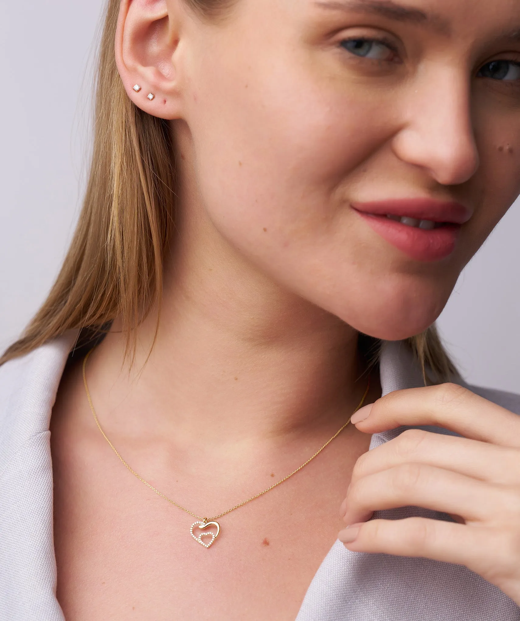 Double Heart Necklace