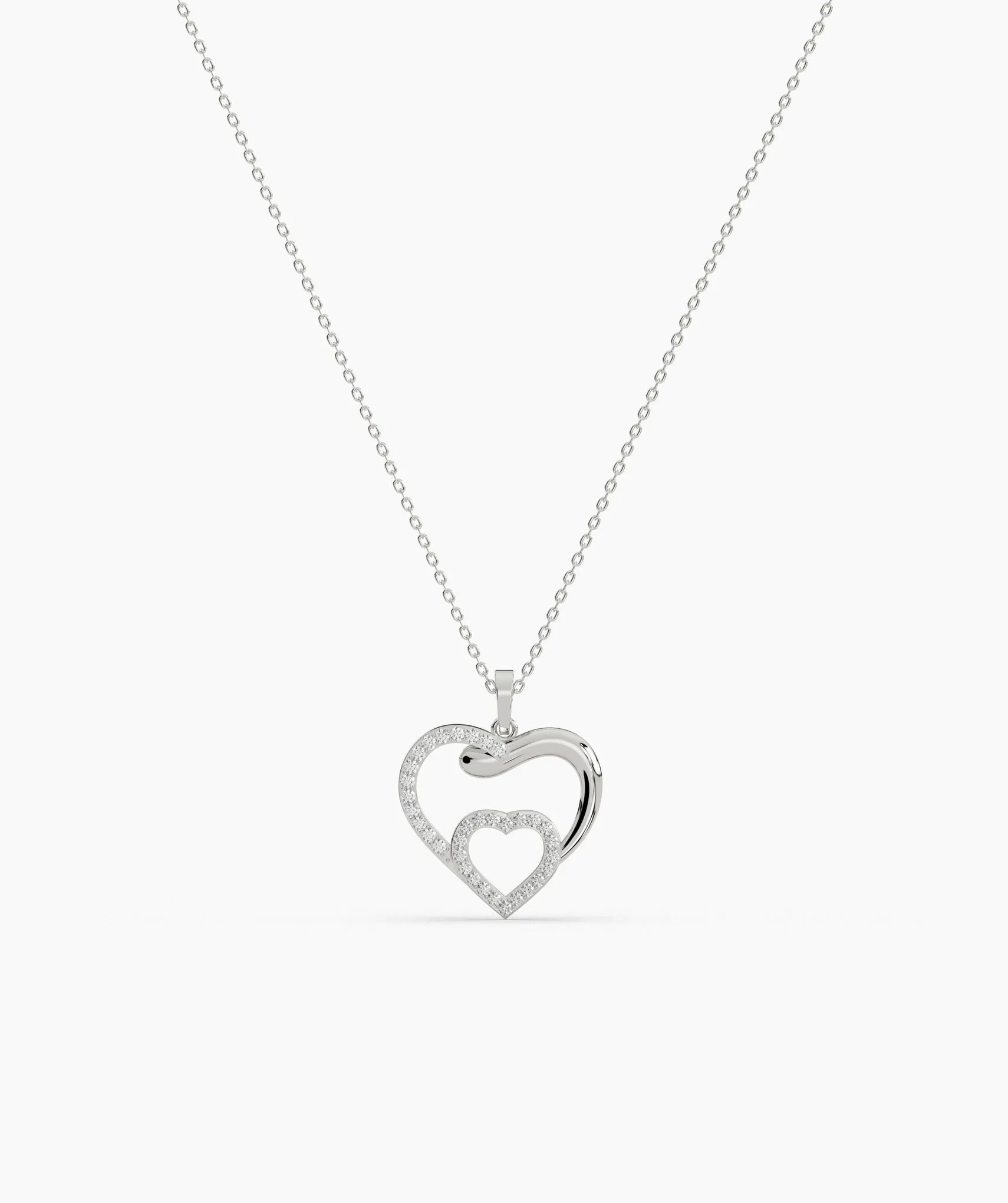 Double Heart Necklace