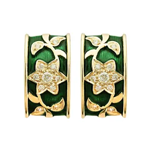 Earrings-Diamond (Enamel)