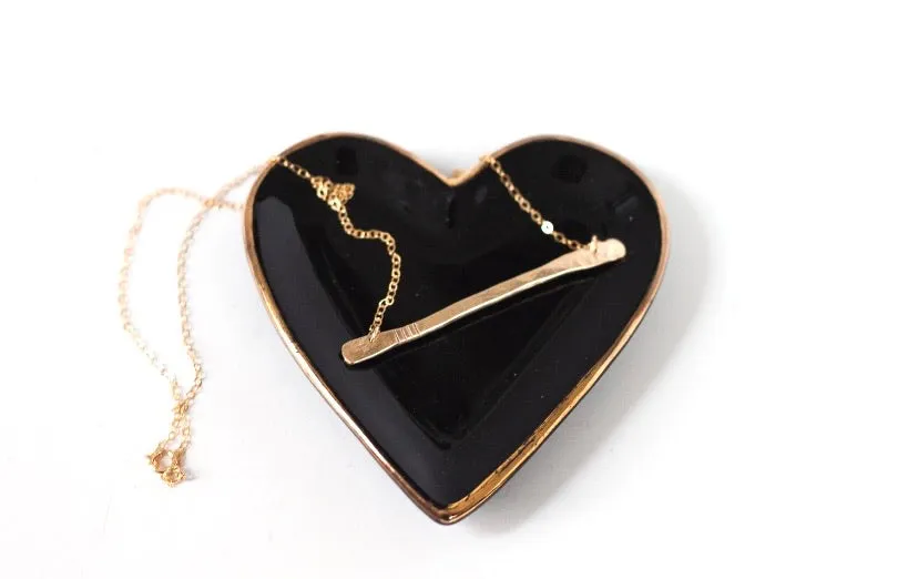 Eberly Hammered Stick Necklace