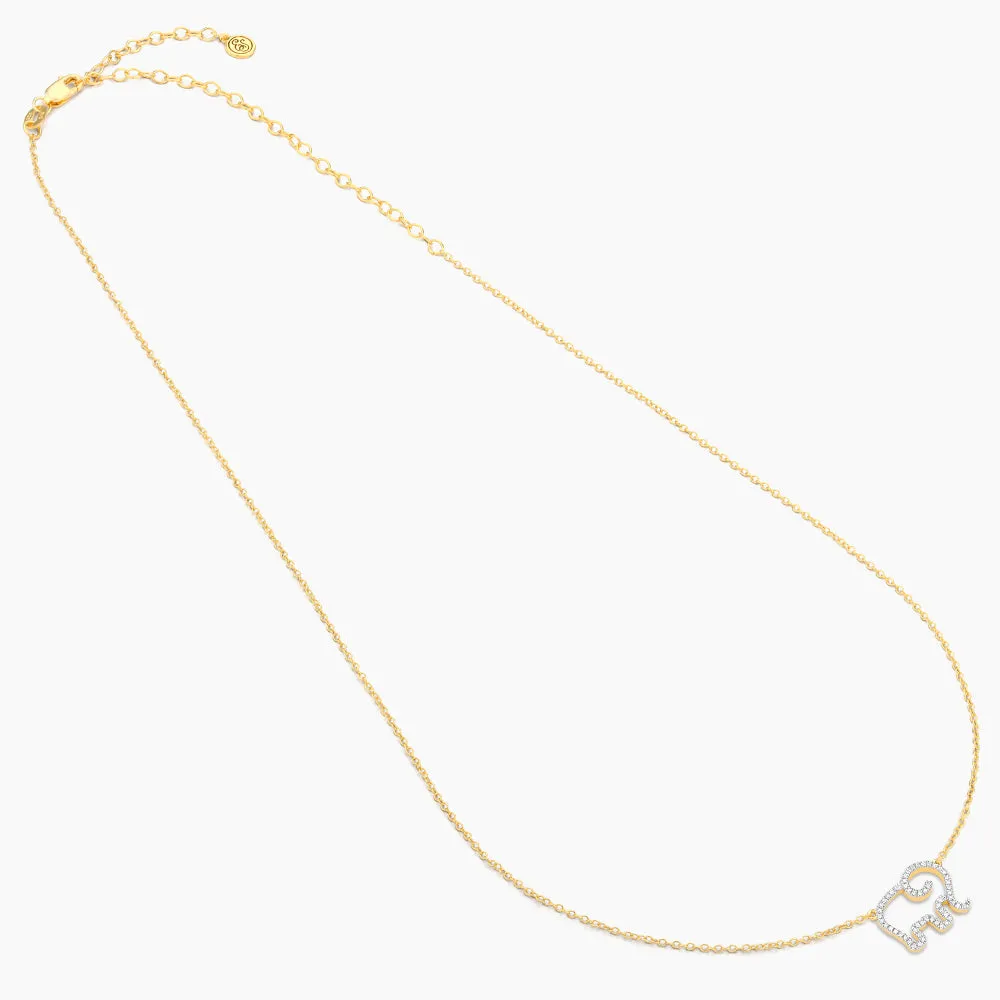 Elephant Mom Pendant Necklace