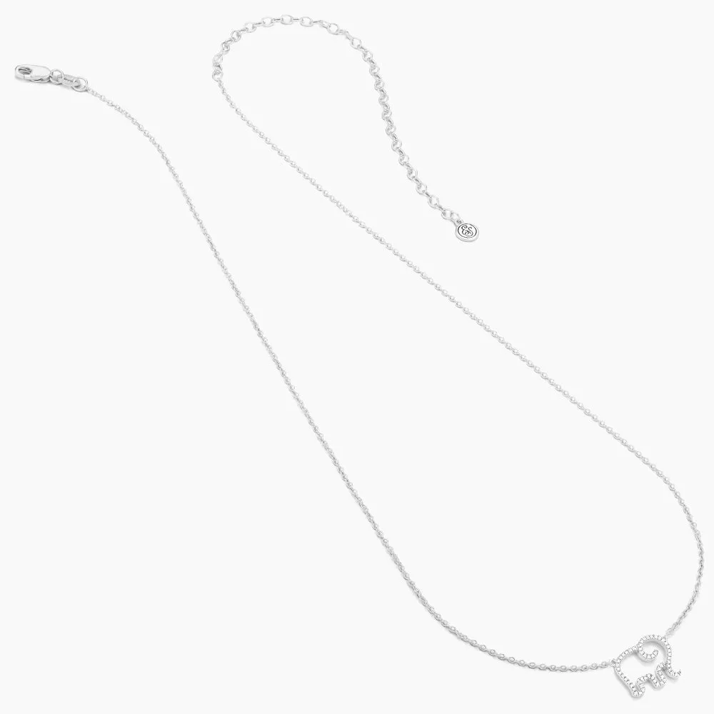 Elephant Mom Pendant Necklace