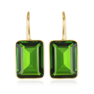 Emerald Cut Valencia-Lime Gold