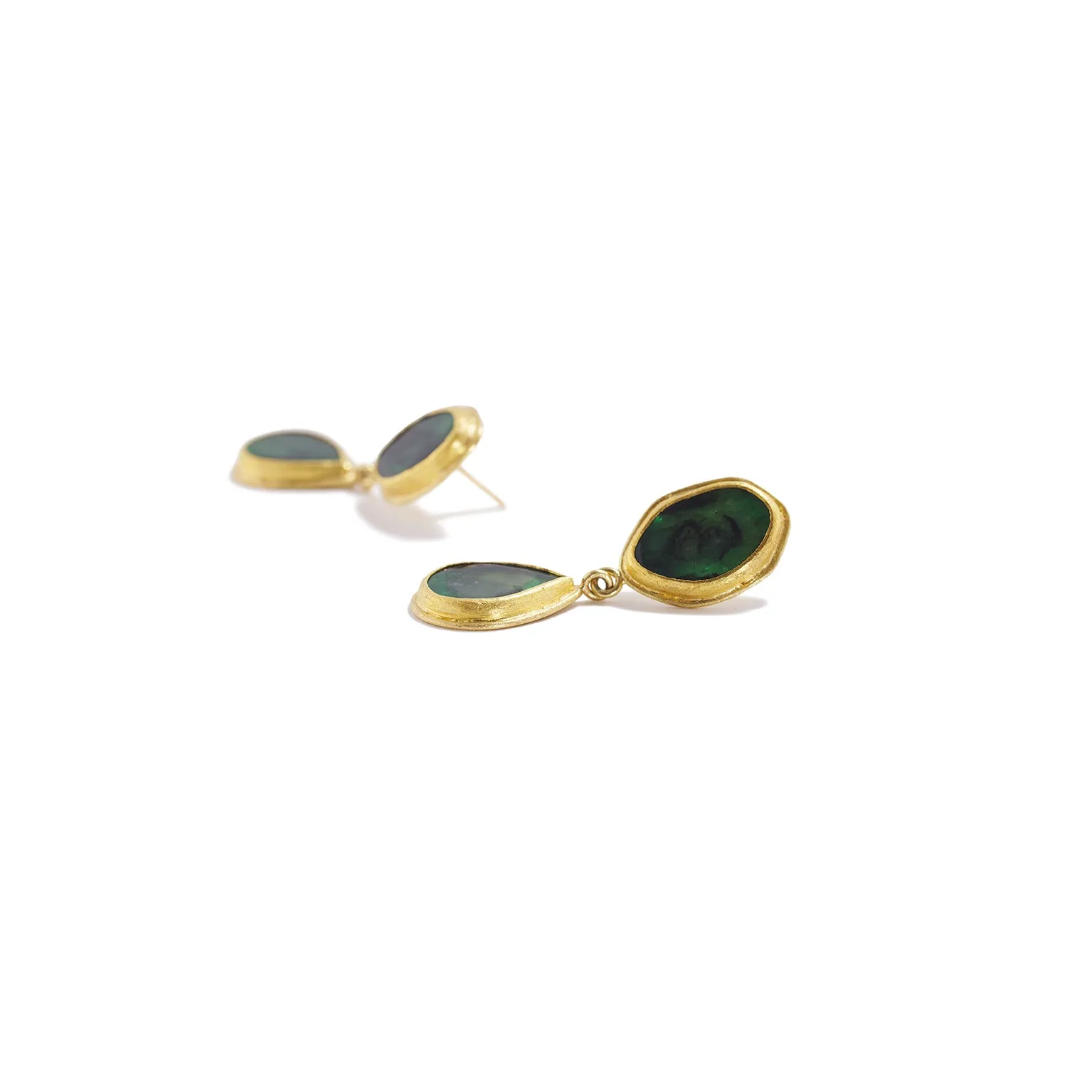 Emerald Drop Earrings