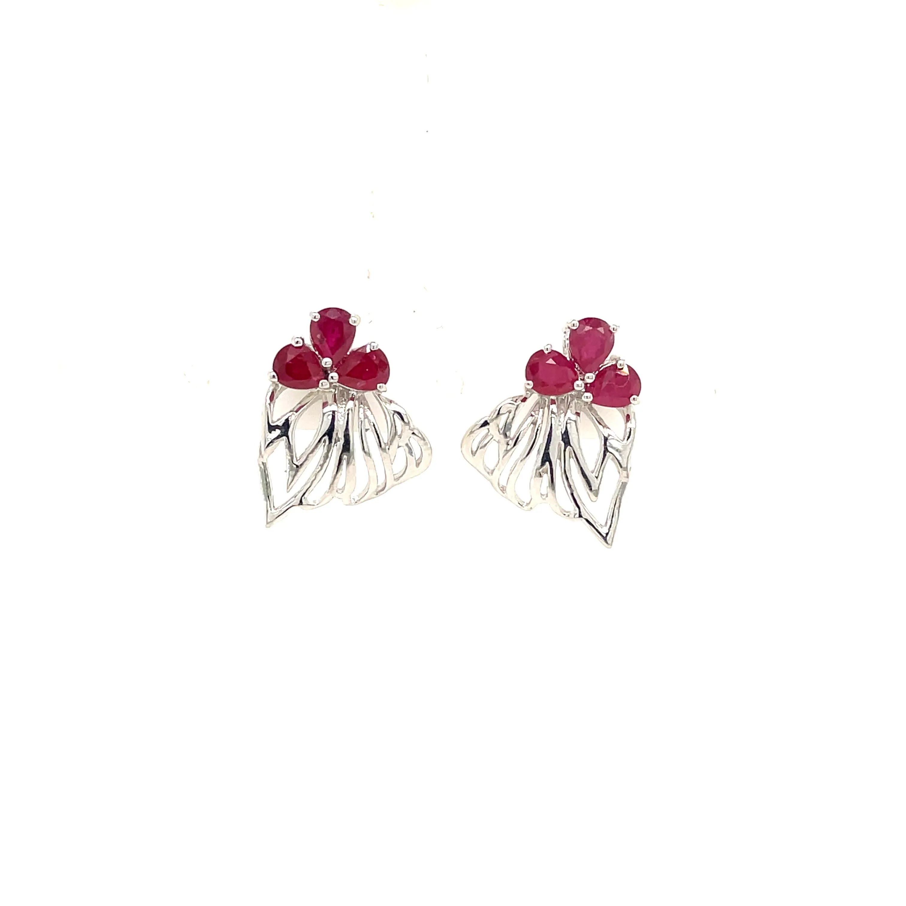 Emerald Earring in .925 Sterling Silver - KST 50870