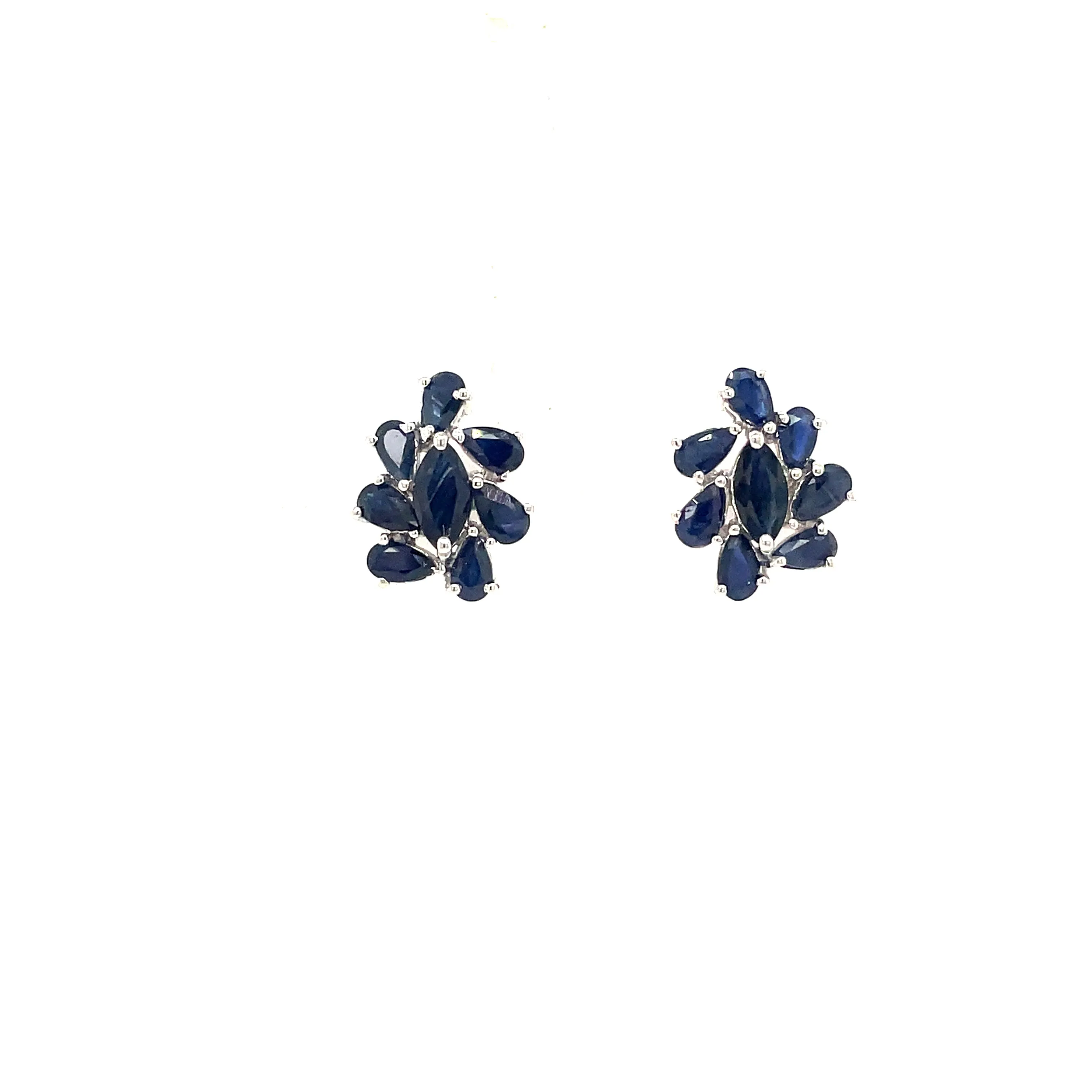 Emerald Earring in .925 Sterling Silver - KST 55313