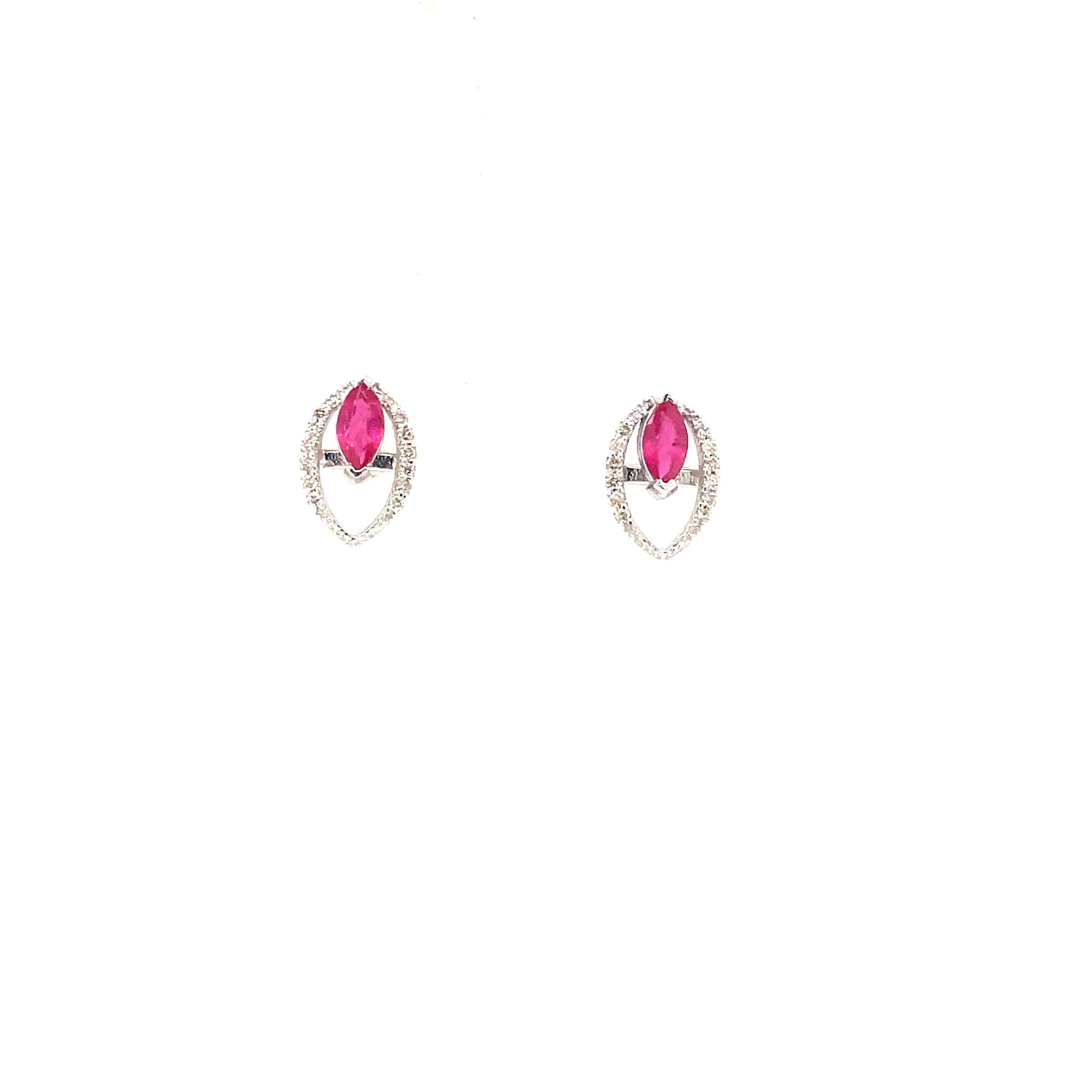 Emerald Earring in .925 Sterling Silver - KST 56867