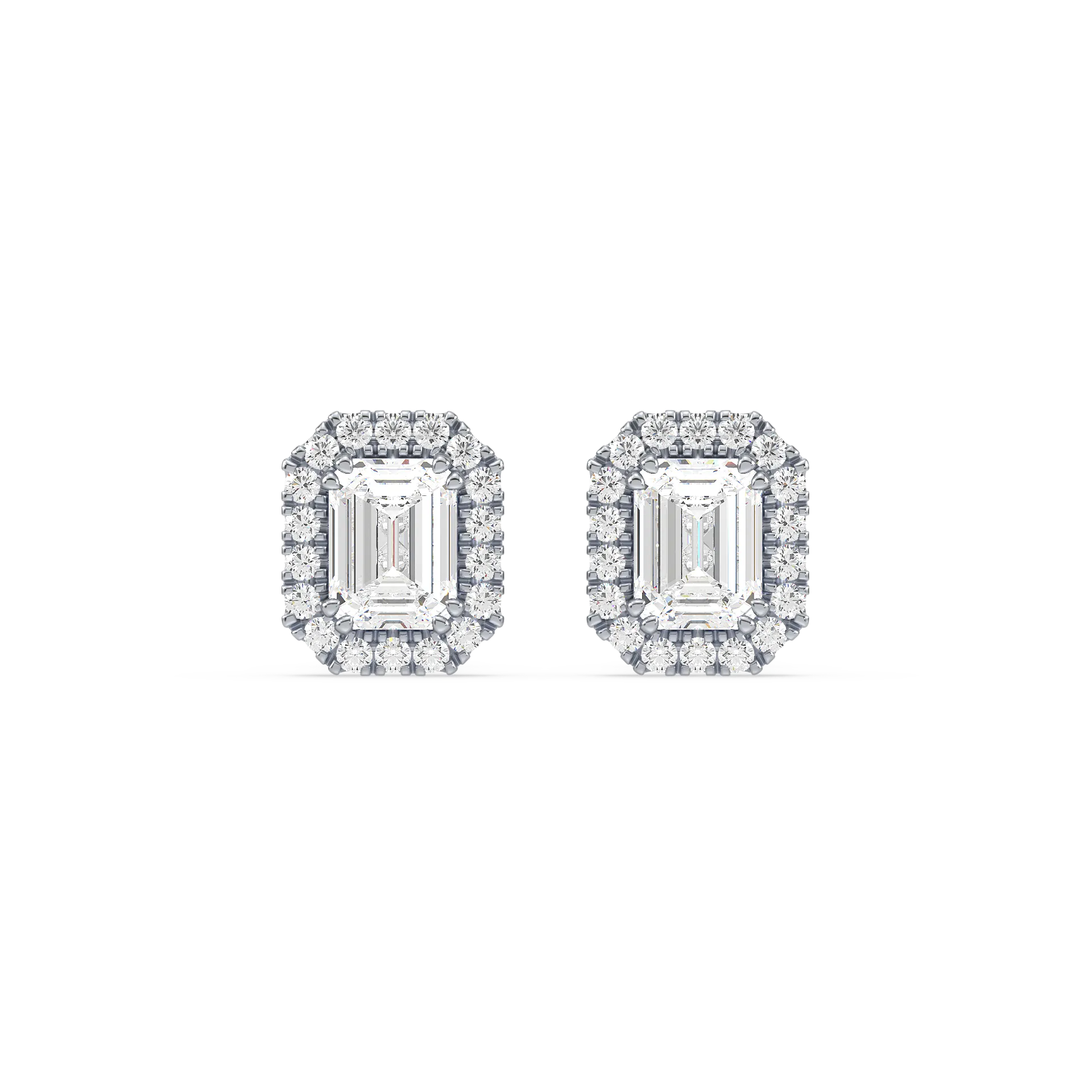 Emerald Halo Studs