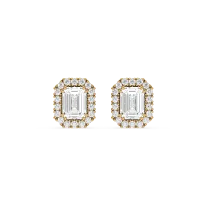 Emerald Halo Studs