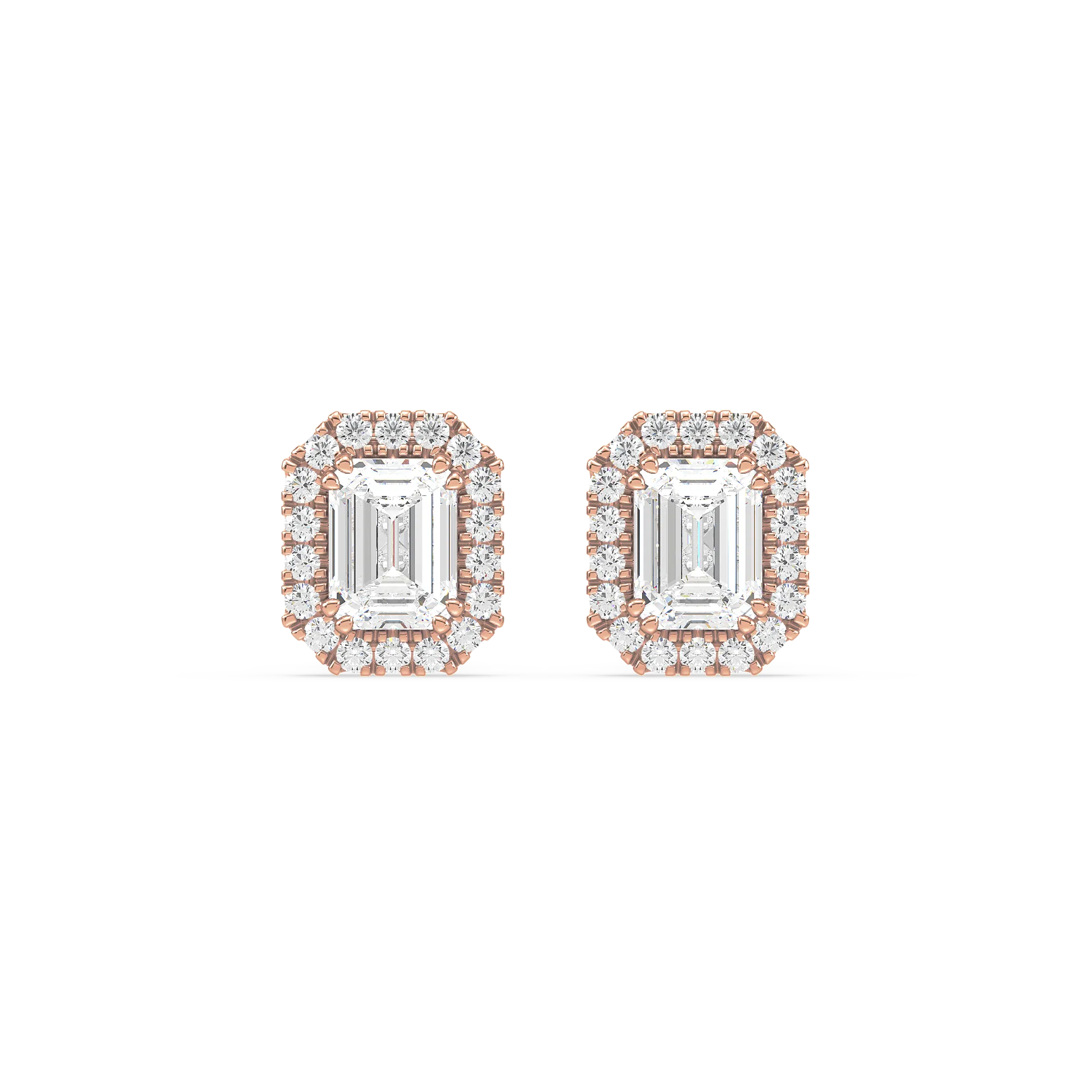 Emerald Halo Studs