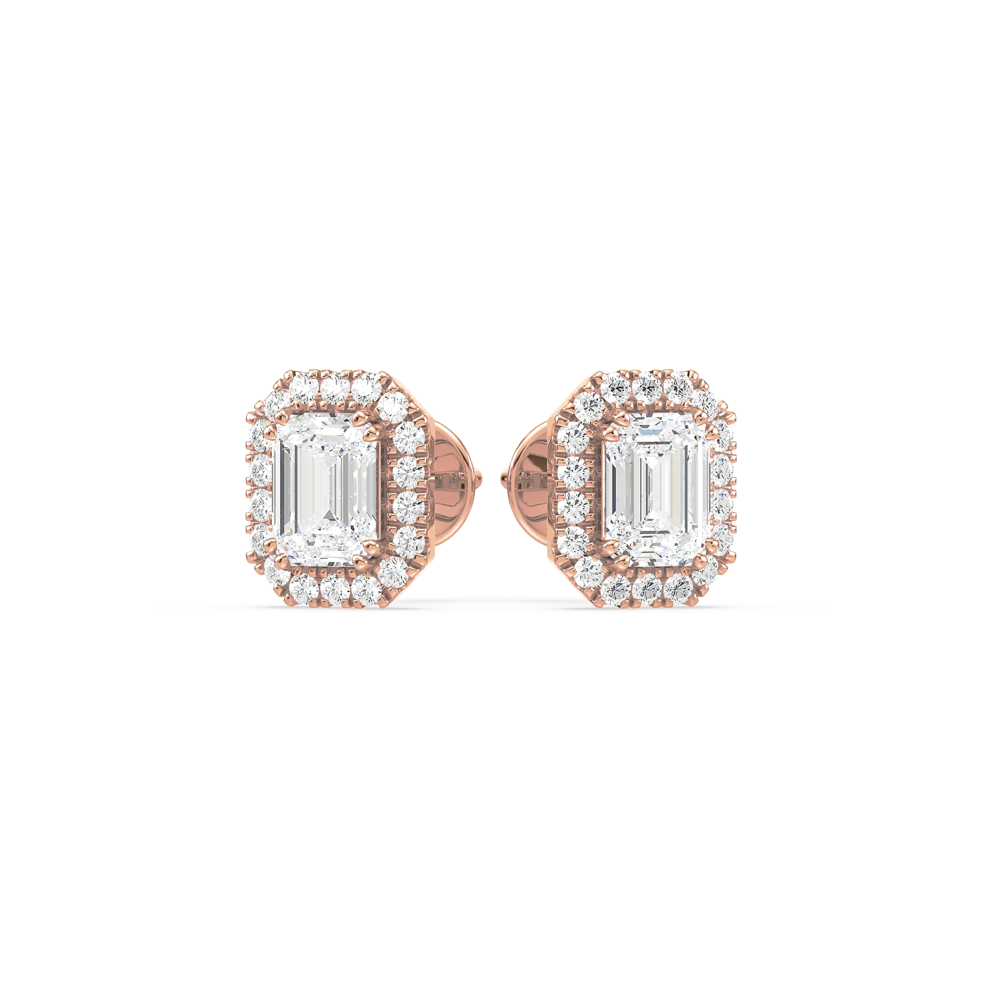 Emerald Halo Studs