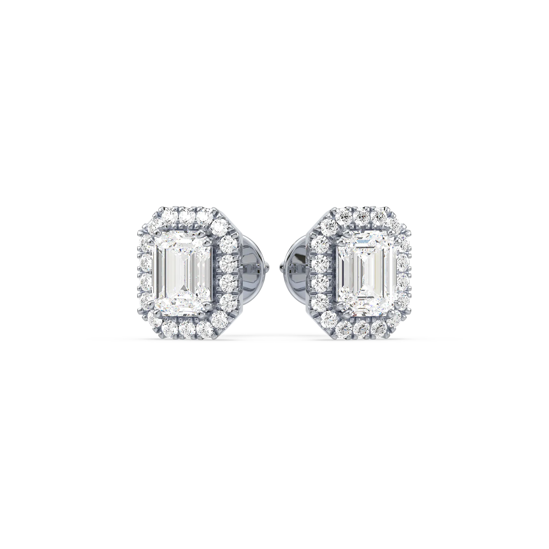 Emerald Halo Studs