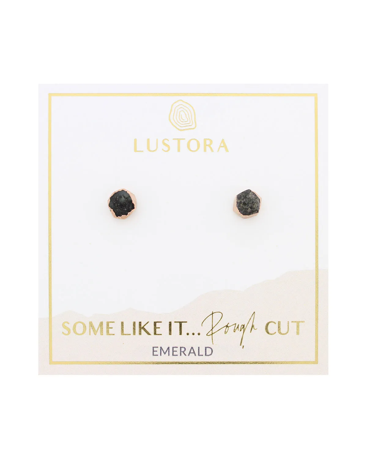 Emerald Post Earrings
