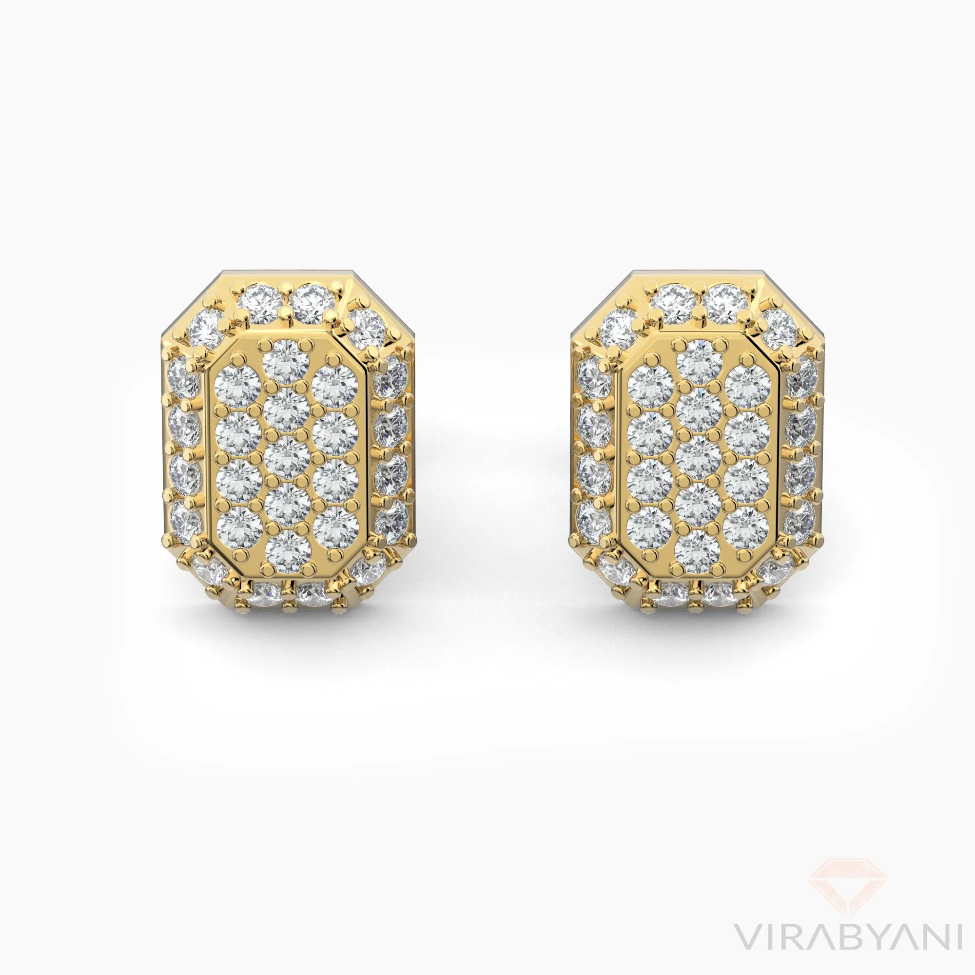 Emerald Shaped AMoré Pavé Earrings With 0.45 ct. Diamonds