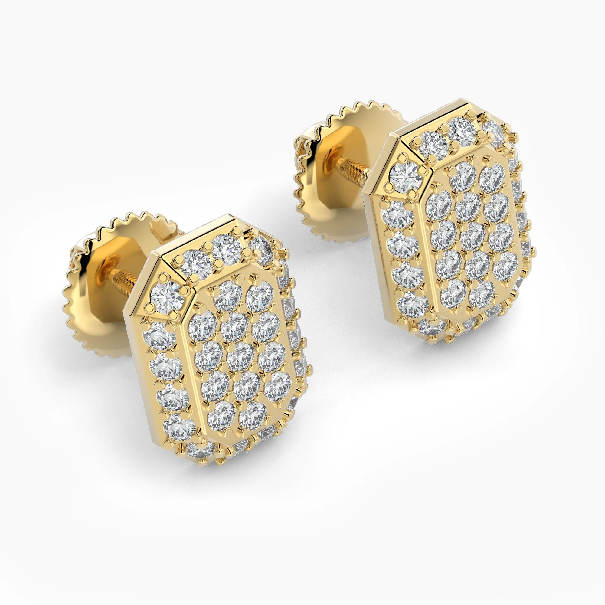 Emerald Shaped AMoré Pavé Earrings With 0.45 ct. Diamonds