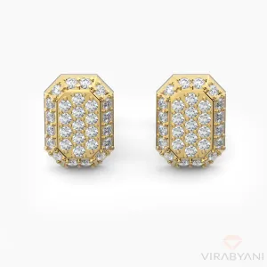 Emerald Shaped AMoré Pavé Earrings With 0.45 ct. Diamonds