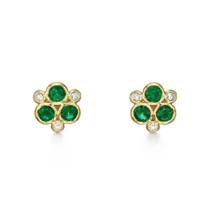 EMERALD TRIO EARRINGS