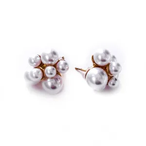 Emryn Pearl Cluster Statement Studs