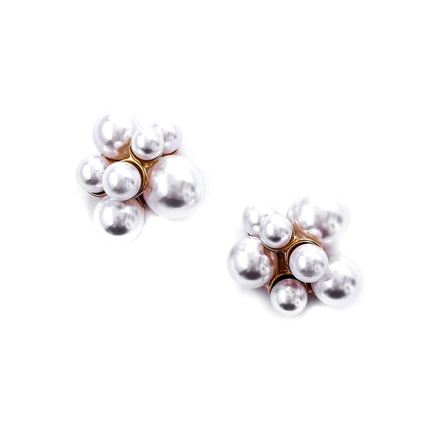 Emryn Pearl Cluster Statement Studs