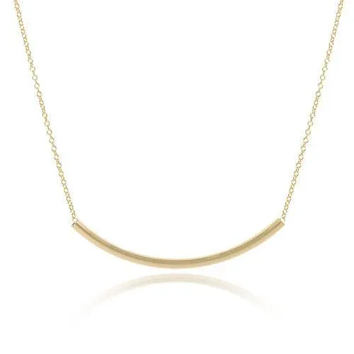 Enewton - Bliss Bar Smooth 16in Necklace - Gold