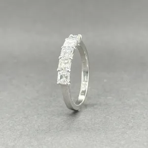 Estate 18K W Gold 1.30ctw H/VS2-SI1 Diamond Wedding Ring