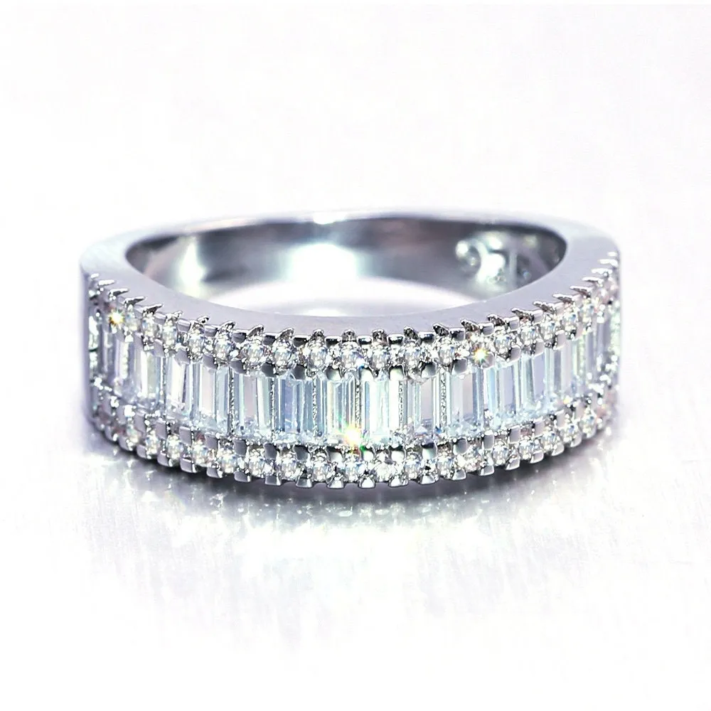 Eternity Ring | Promise Ring | Baguette Ring | Womens Ring | Eternity Ring Diamond | Iced Out Ring | Engagement Rings | Eternity Ring | Ring
