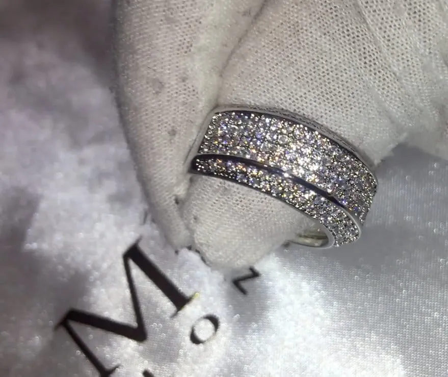 Eternity Ring | Promise Ring | Mens Ring | Womens Ring | Eternity Ring Diamond | Iced Out Ring | Engagement Rings | Wedding Band | Iced Ring