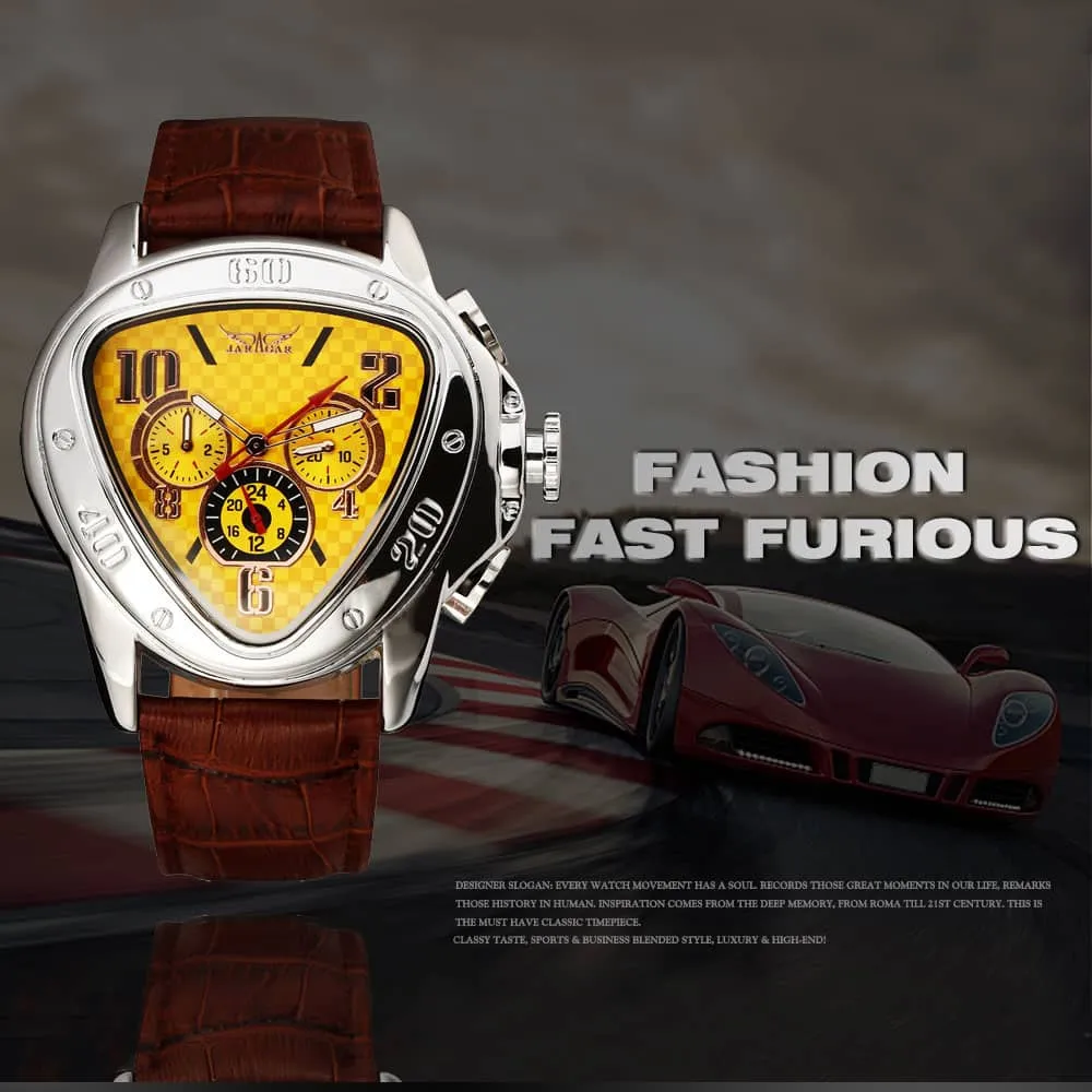 Fashion Luxury Mechanical Automatic Skeleton Watches for Men