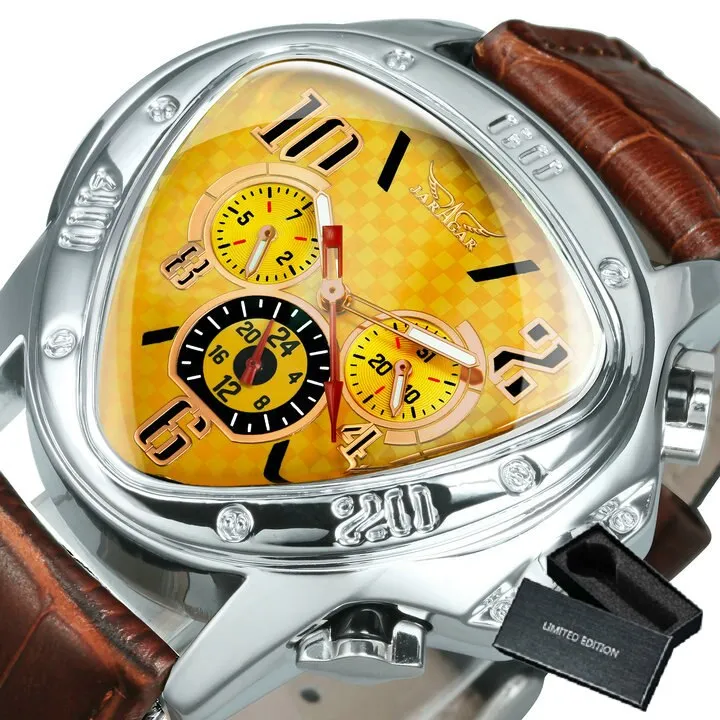 Fashion Luxury Mechanical Automatic Skeleton Watches for Men