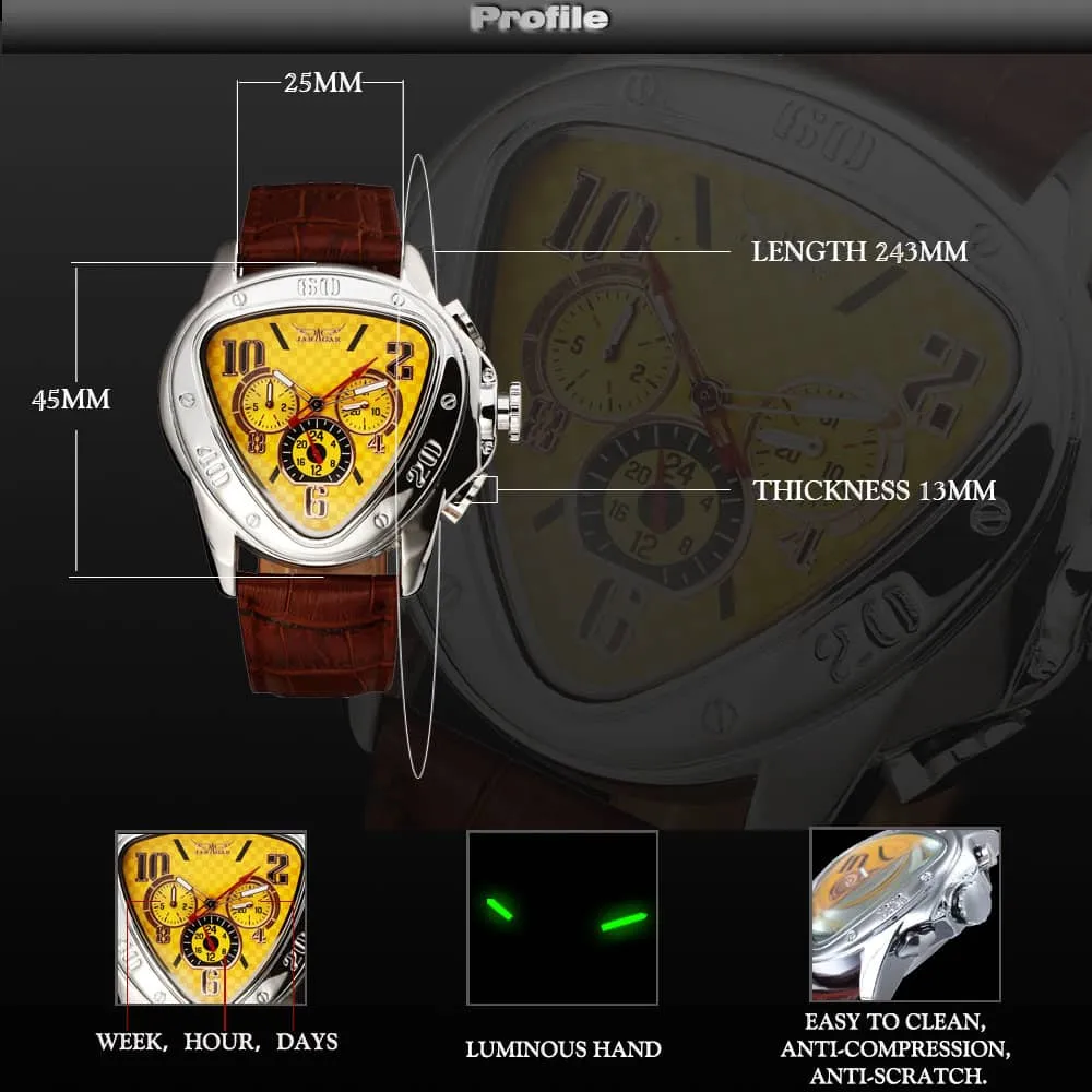 Fashion Luxury Mechanical Automatic Skeleton Watches for Men