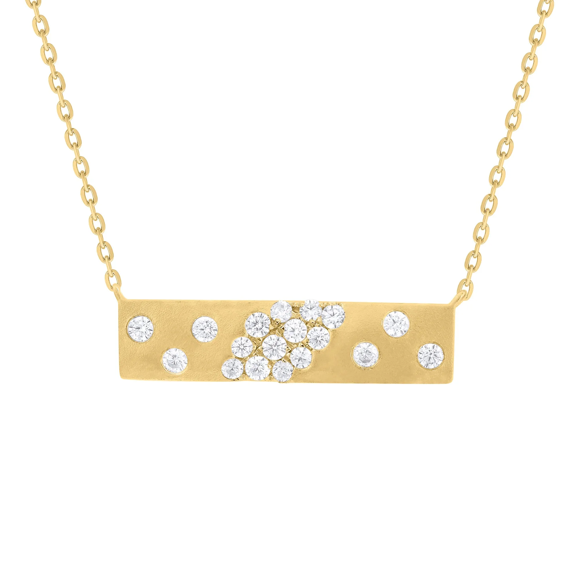 Festive Satin Diamond Sequence Huggie Earrings and Bar Necklace Gift Set