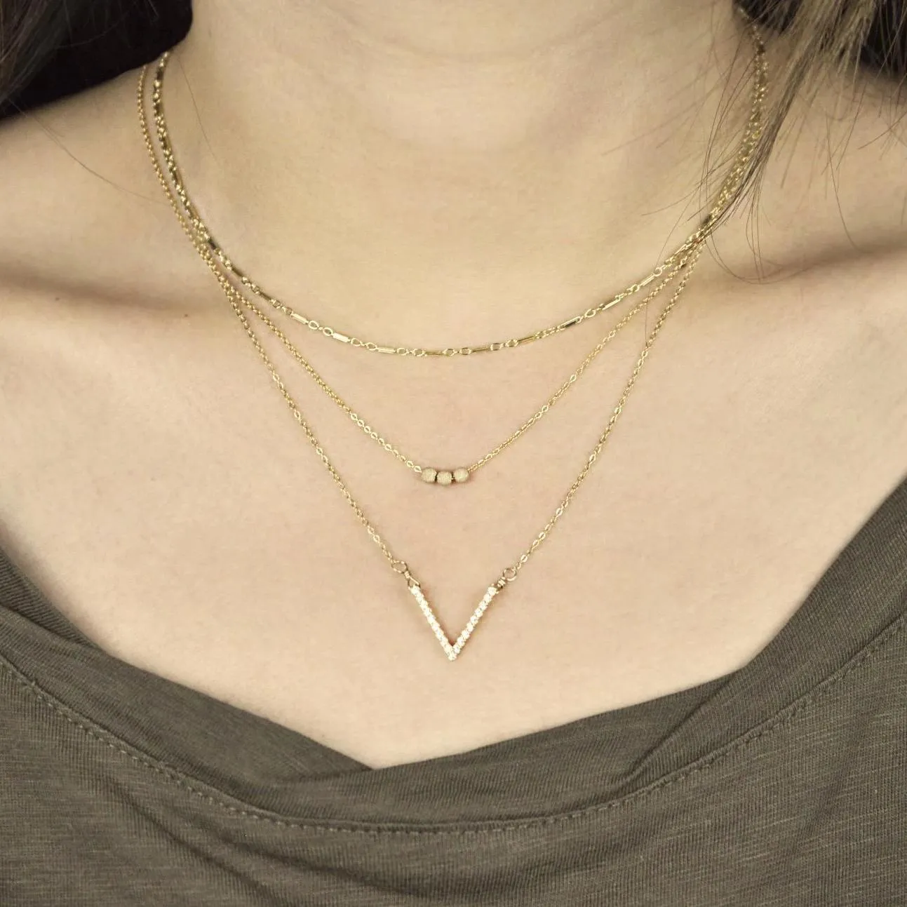 Flat Multi-Bar Necklace