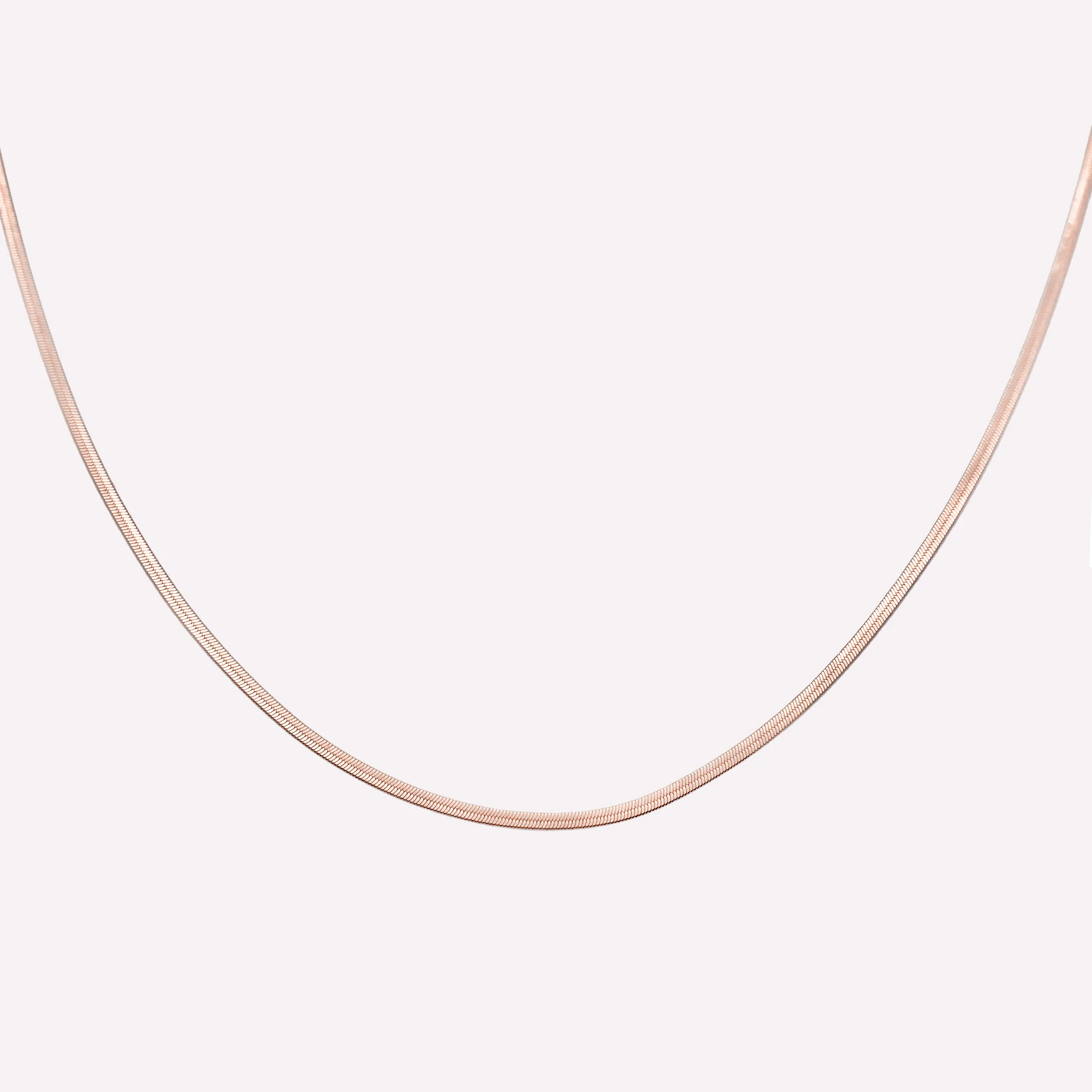 FLAT SNAKE CHAIN NECKLACE