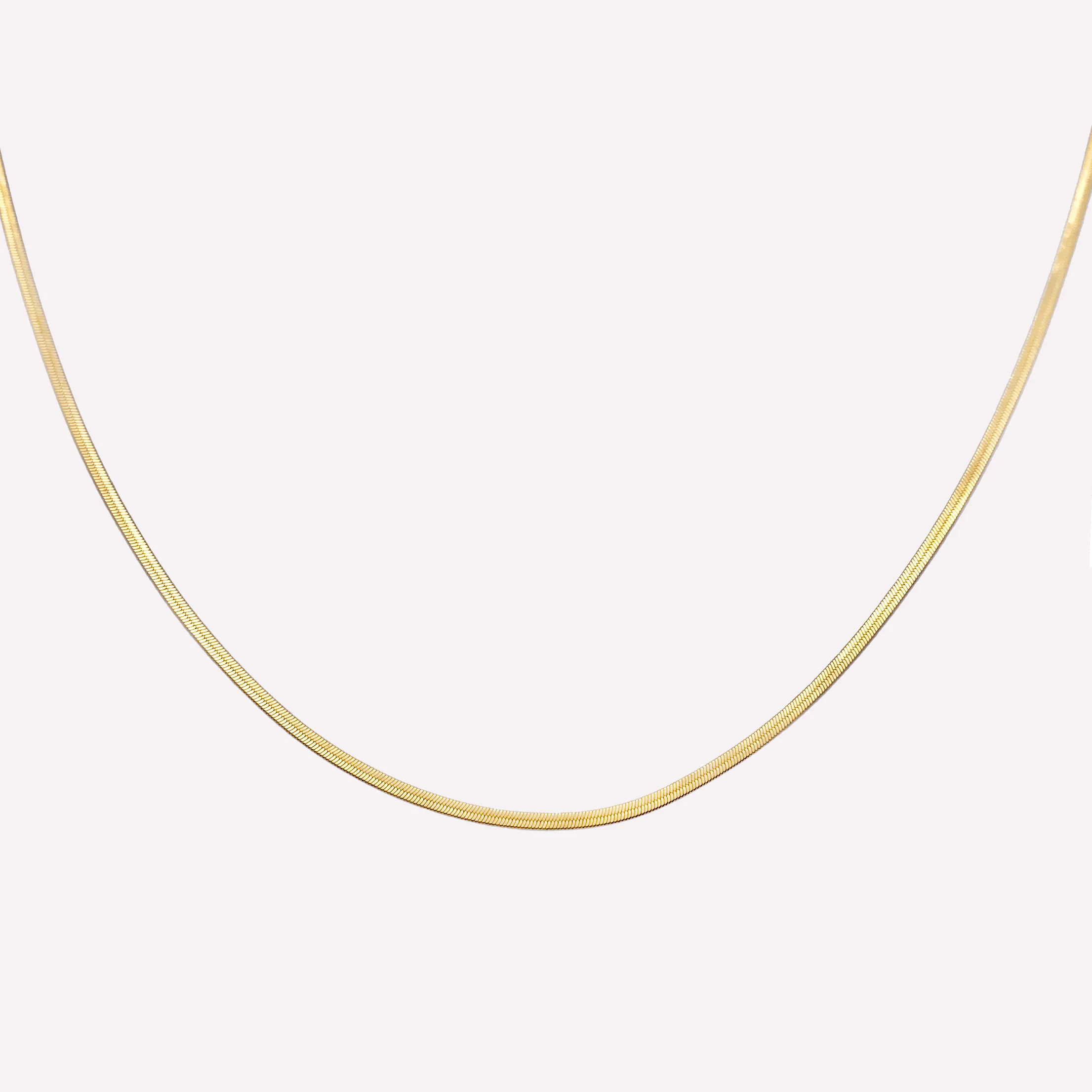 FLAT SNAKE CHAIN NECKLACE