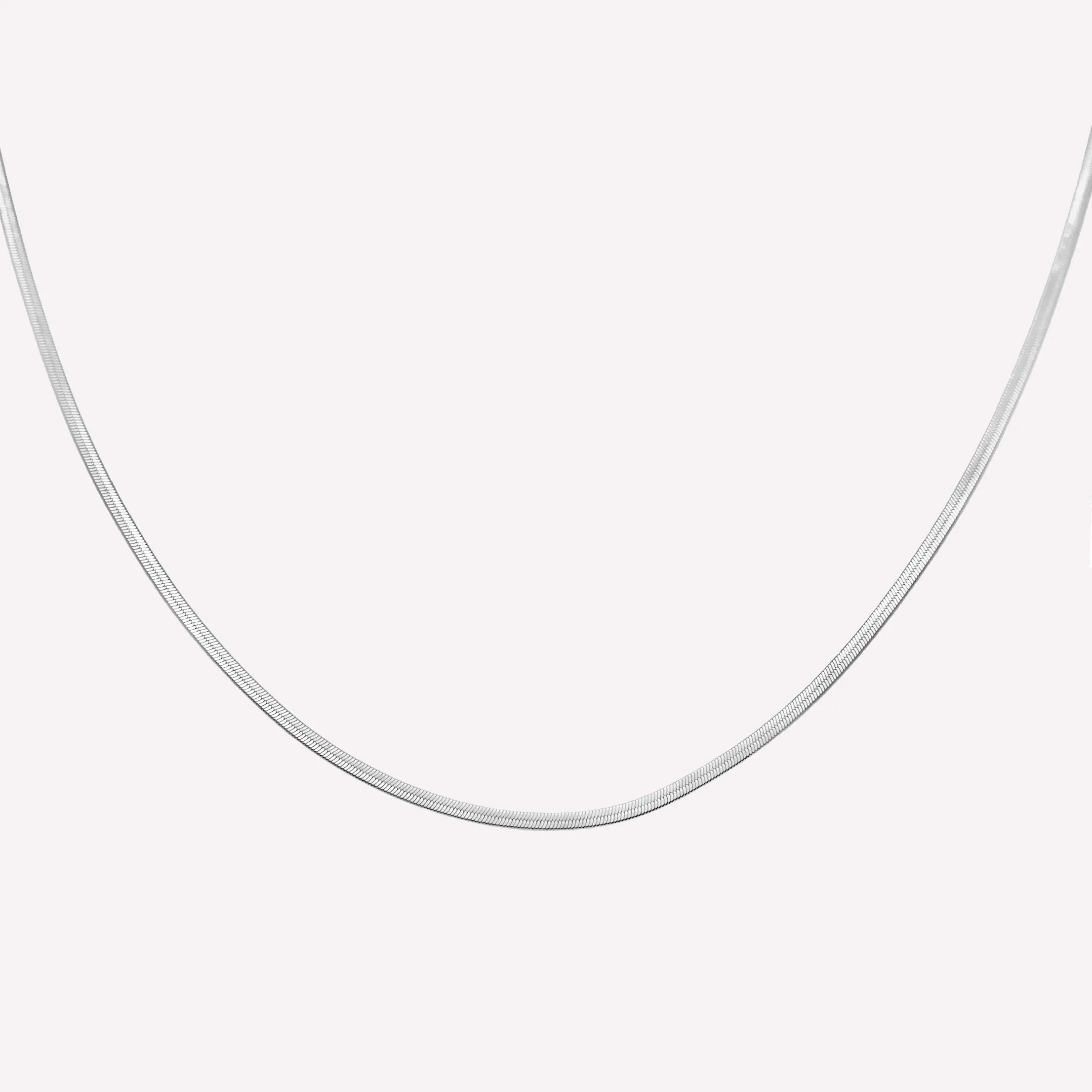 FLAT SNAKE CHAIN NECKLACE