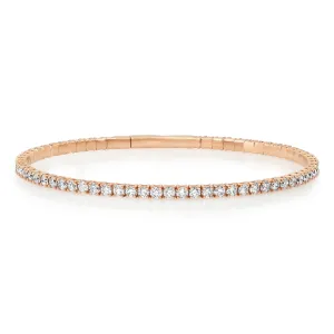 Flexible Diamond Tennis Bangle