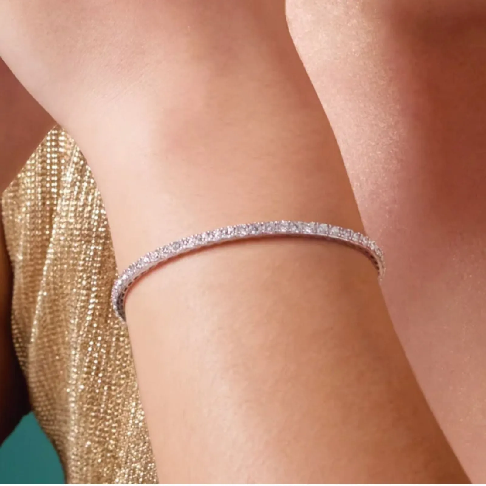 Flexible Diamond Tennis Bracelet
