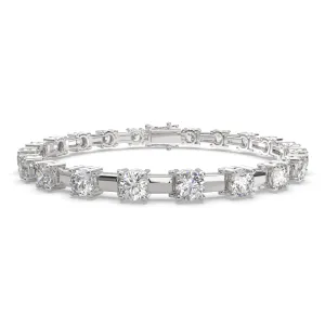 Florimel Round Cut Diamond Tennis Bracelet Prong Set (8 ctw)