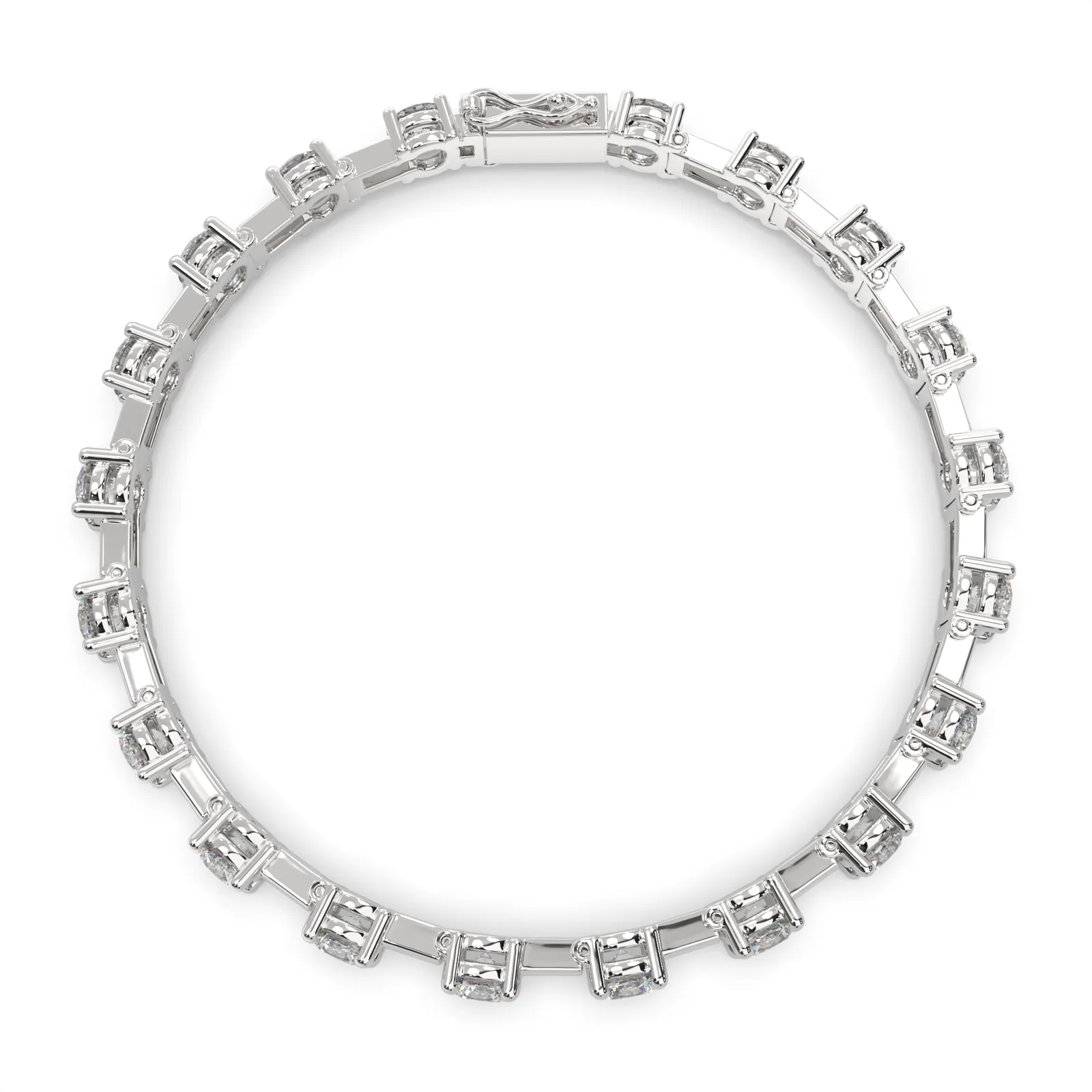 Florimel Round Cut Diamond Tennis Bracelet Prong Set (8 ctw)