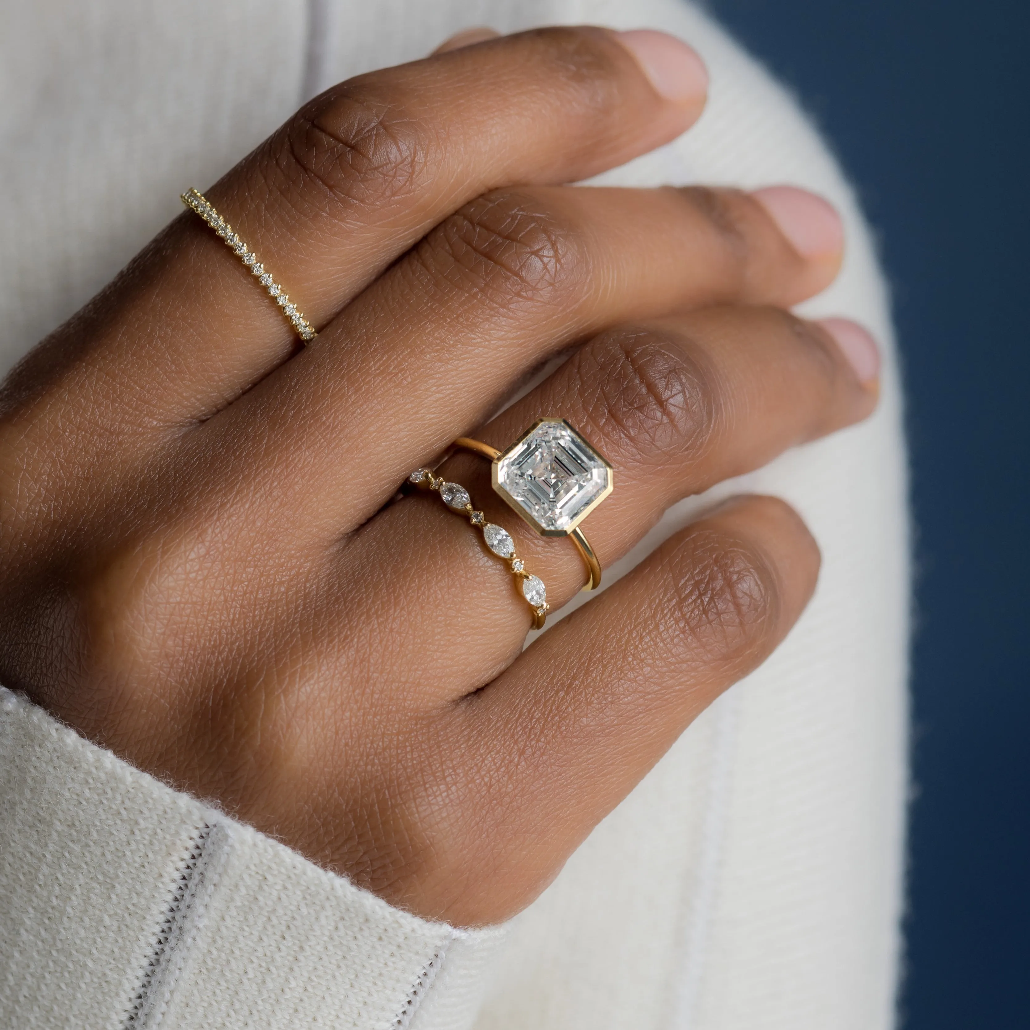 Formation Ring, Asscher Cut