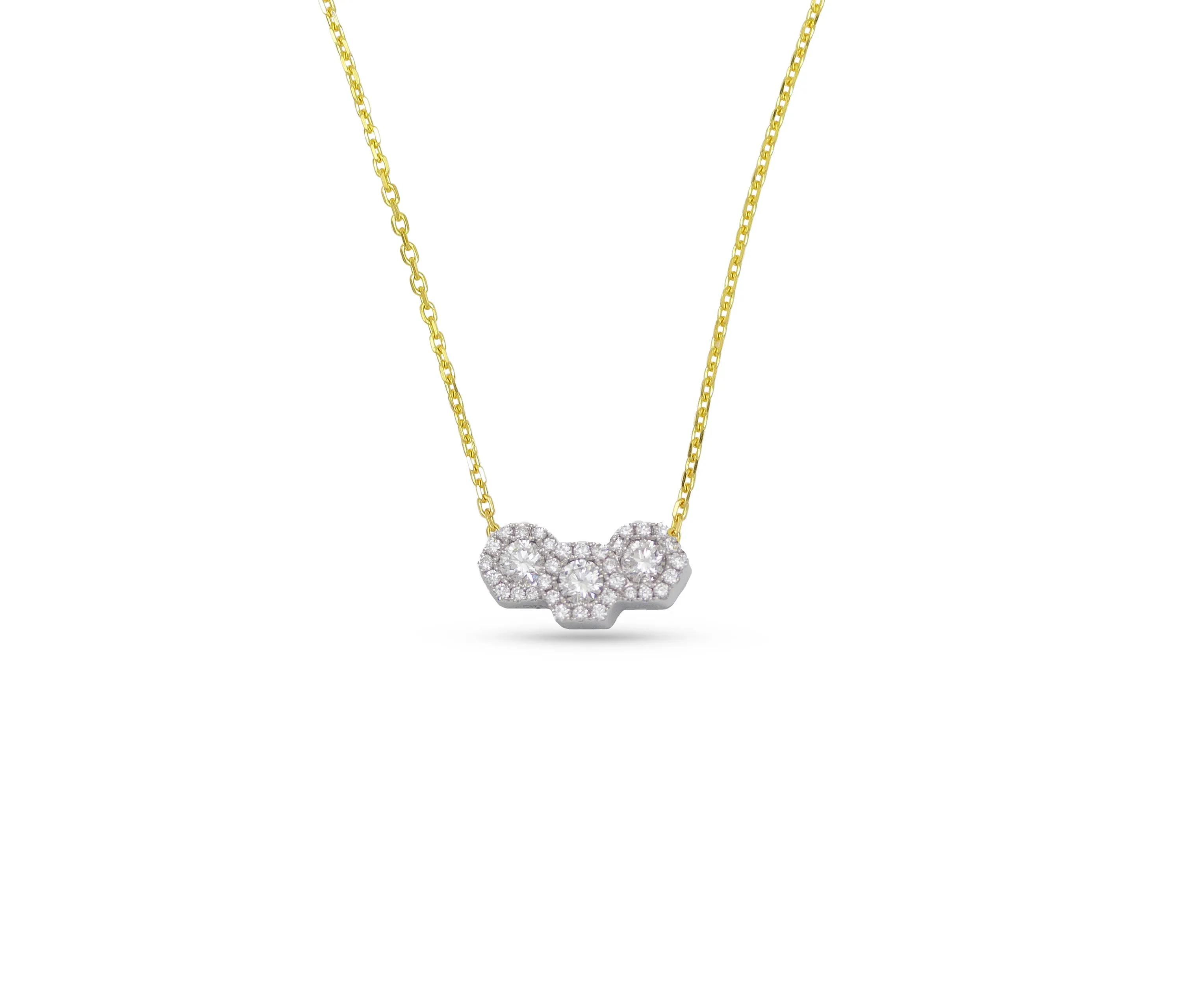 Frederic Sage Hexagon Diamond Necklace